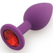 Play Secrets Silicone Butt Plug Small, фиолетовый/красный